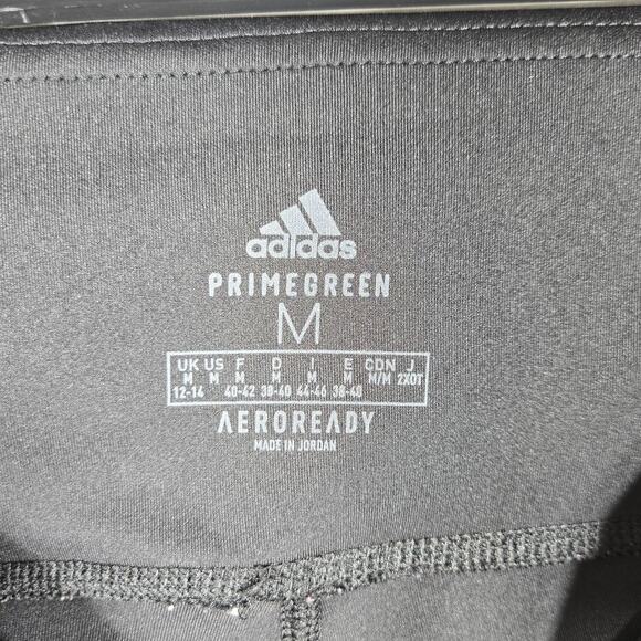 Adidas Leggings Lot Womens M Black AEROREADY Primegreen 3 Stripe Athletic Pants - Picture 10 of 12